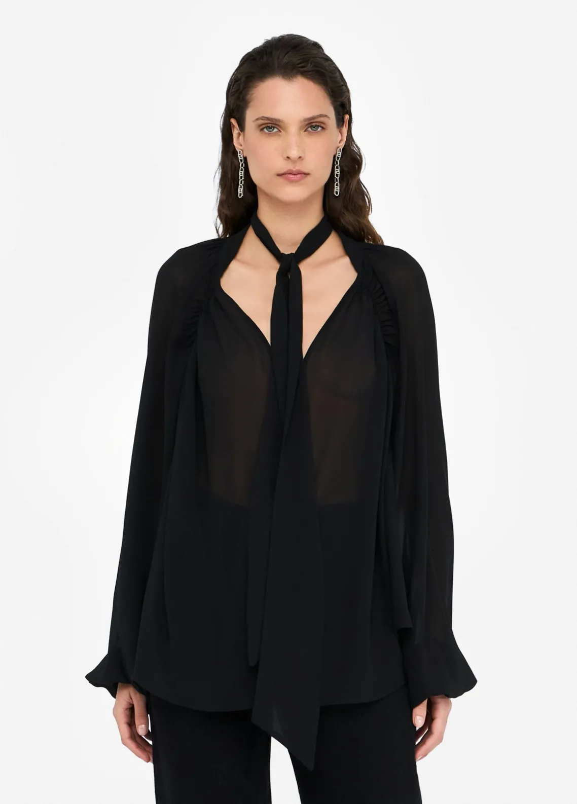 Liu Jo Blusa de tejido georgette-Mujer Camisas Y Blusas