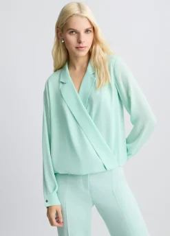 Liu Jo Blusa de tejido georgette-Mujer Camisas Y Blusas