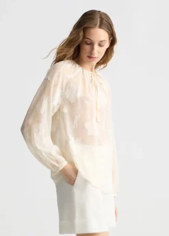 Liu Jo Blusa floral con lurex®-Mujer Camisas Y Blusas