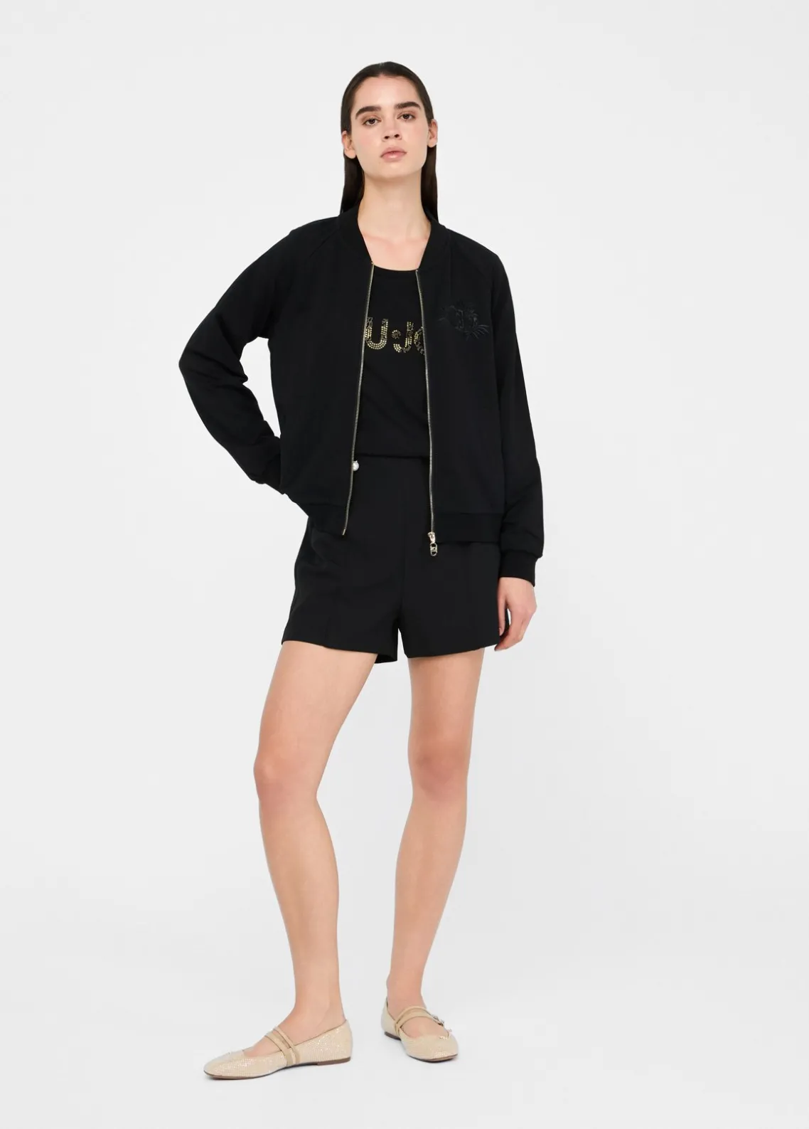 Liu Jo Bómber de felpa-Mujer Sudaderas|Ropa Deportiva