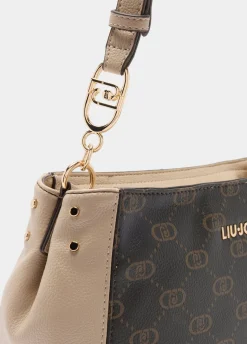 Liu Jo Bolso de hombro mediano con monograma-Mujer Bolsos Bandoleras