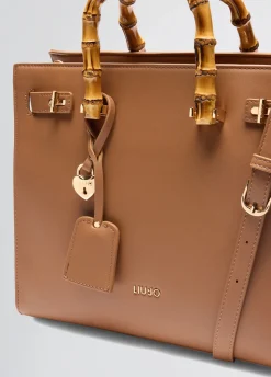 Liu Jo Bolso grande con asas efecto bambú-Mujer Bolsos De Mano