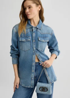 Liu Jo Bolso mini LaPuffy de denim-Mujer Bolsos Bandoleras|Lapuffy