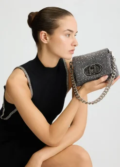 Liu Jo Bolso pequeño LaPuffy con strass-Mujer Bolsos Bandoleras
