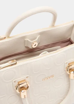 Liu Jo Bolso satchel mediano con logotipo-Mujer Bolsos De Mano