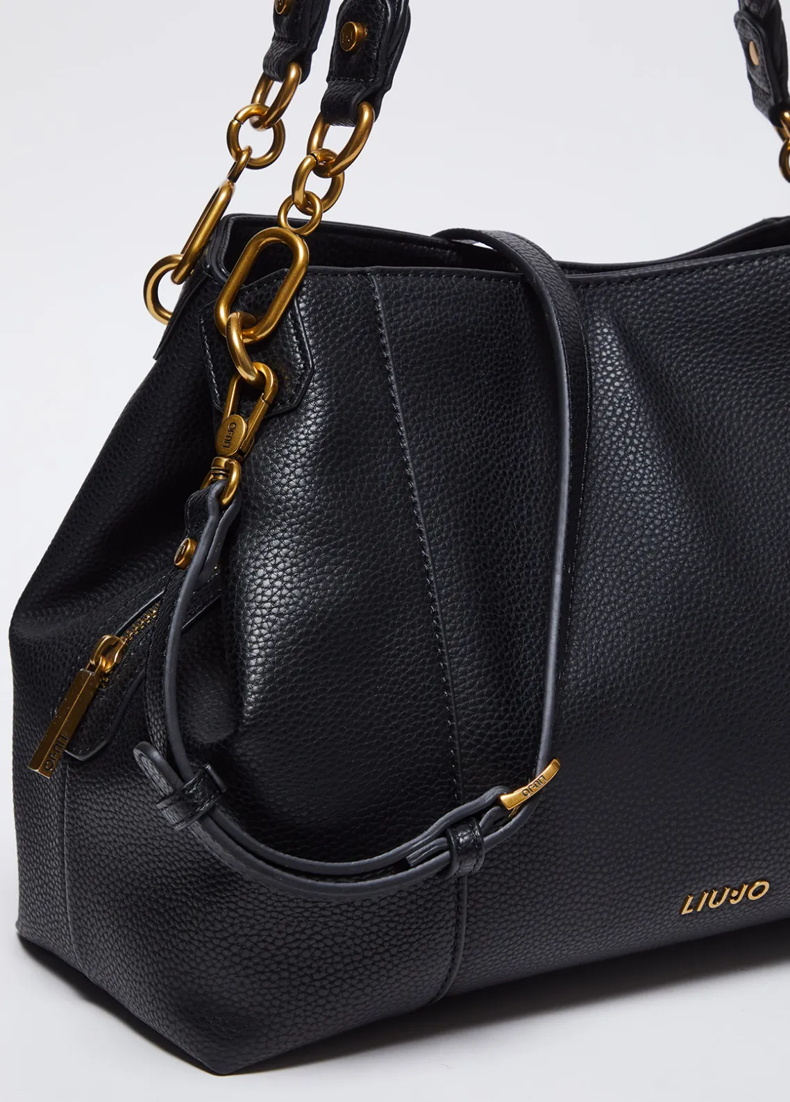 Liu Jo Bolso satchel mediano con logotipo-Mujer Bolsos De Hombro