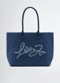 Liu Jo Bolso tote grande de denim-Mujer Tote Bags|Moda Baño