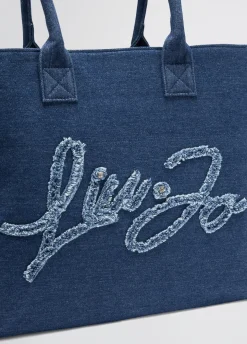 Liu Jo Bolso tote grande de denim-Mujer Tote Bags|Moda Baño