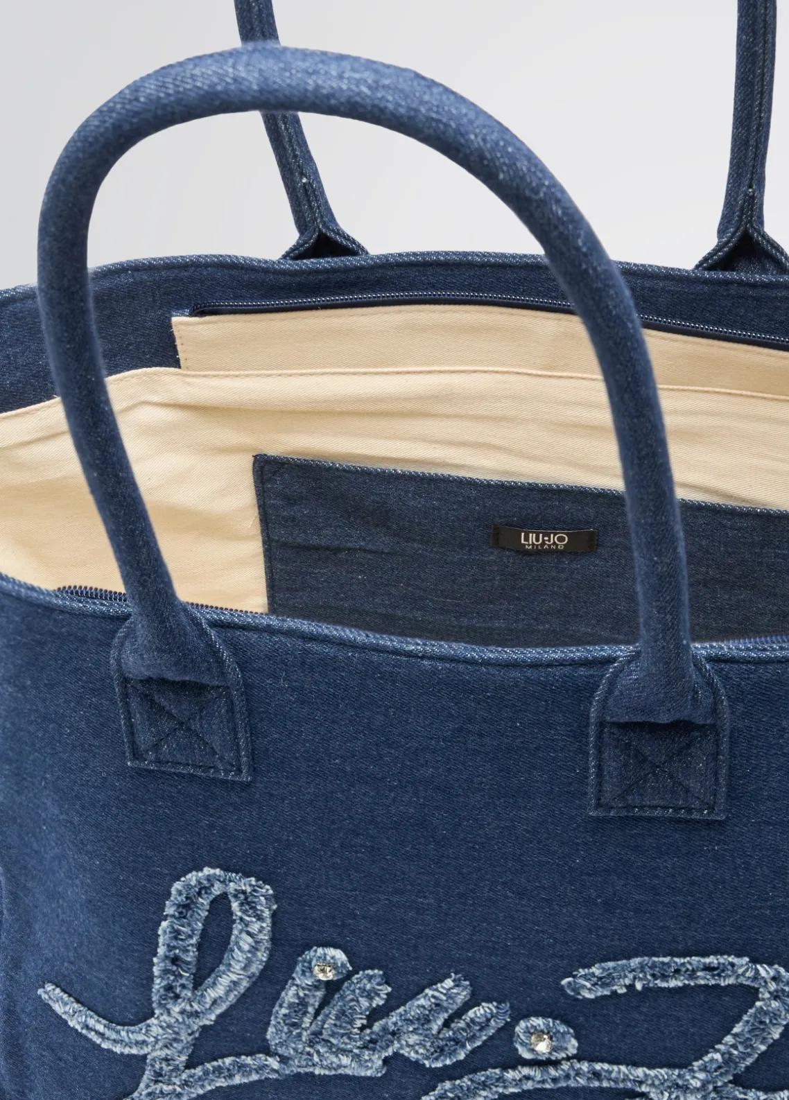 Liu Jo Bolso tote grande de denim-Mujer Tote Bags|Moda Baño