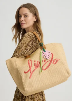 Liu Jo Bolso tote grande de rafia-Mujer Tote Bags|Moda Baño