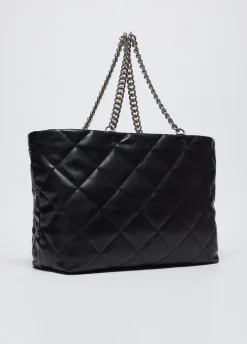 Liu Jo Bolso tote grande LaPuffy con cadenas-Mujer Tote Bags
