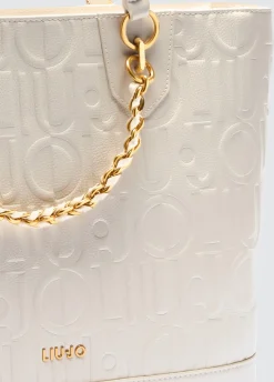 Liu Jo Bolso tote mediano con cadena decorativa-Mujer Tote Bags