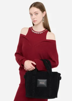Liu Jo Bolso tote mediano de peluche-Mujer Tote Bags