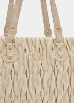 Liu Jo Bolso tote mediano guateado-Mujer Tote Bags