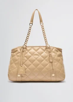 Liu Jo Bolso tote mediano guateado con charm-Mujer Tote Bags