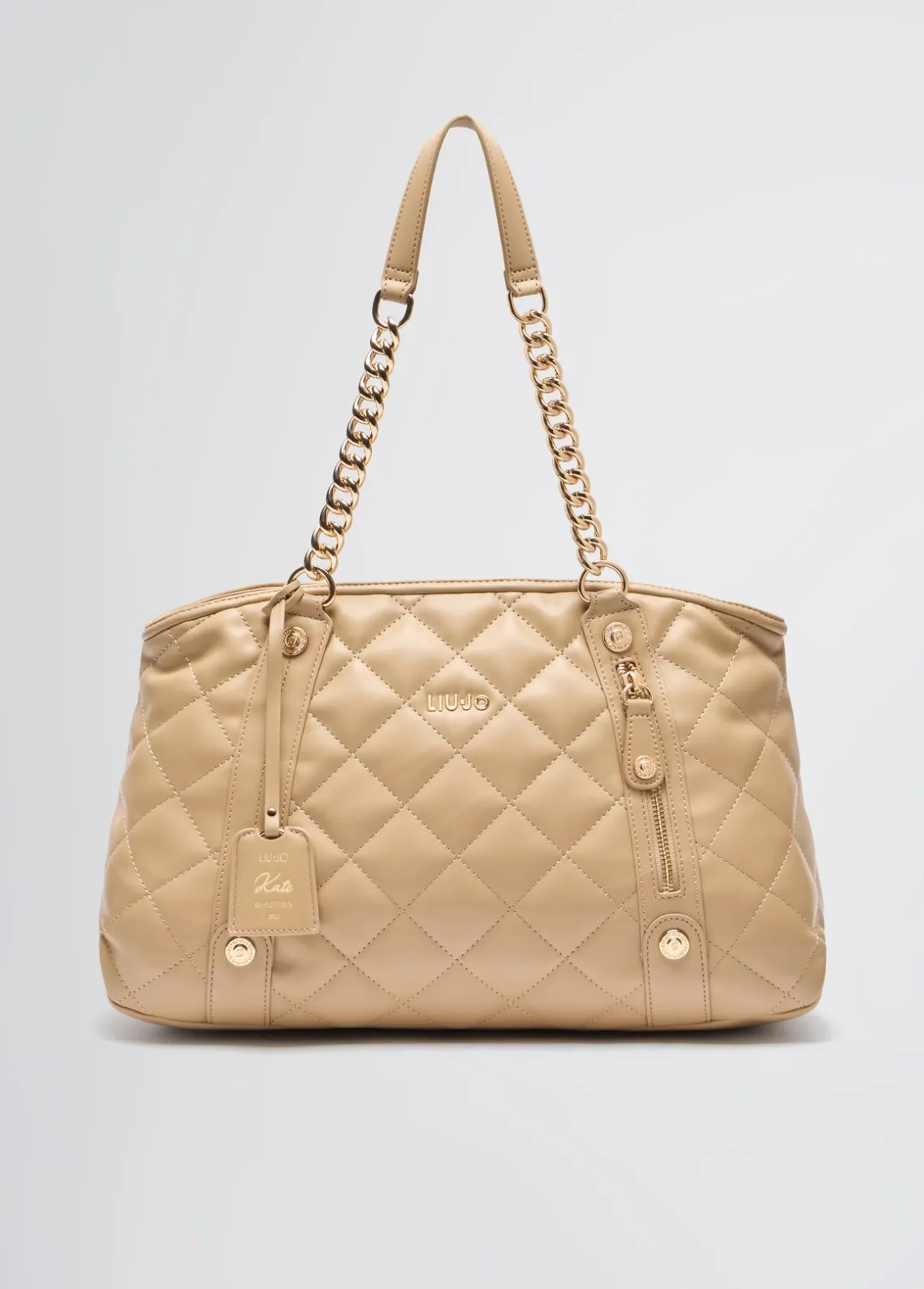 Liu Jo Bolso tote mediano guateado con charm-Mujer Tote Bags
