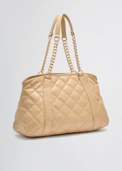 Liu Jo Bolso tote mediano guateado con charm-Mujer Tote Bags