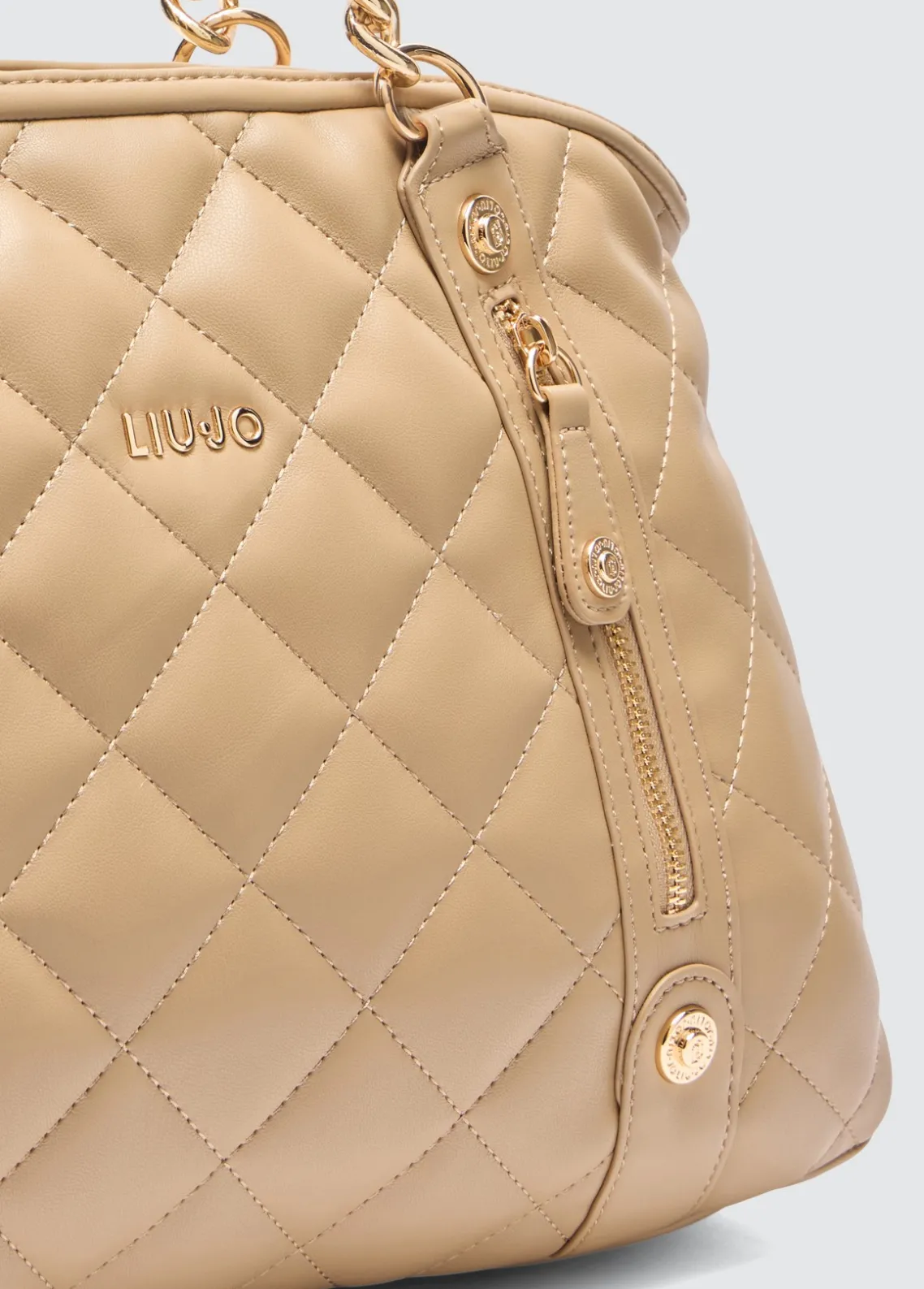 Liu Jo Bolso tote mediano guateado con charm-Mujer Tote Bags