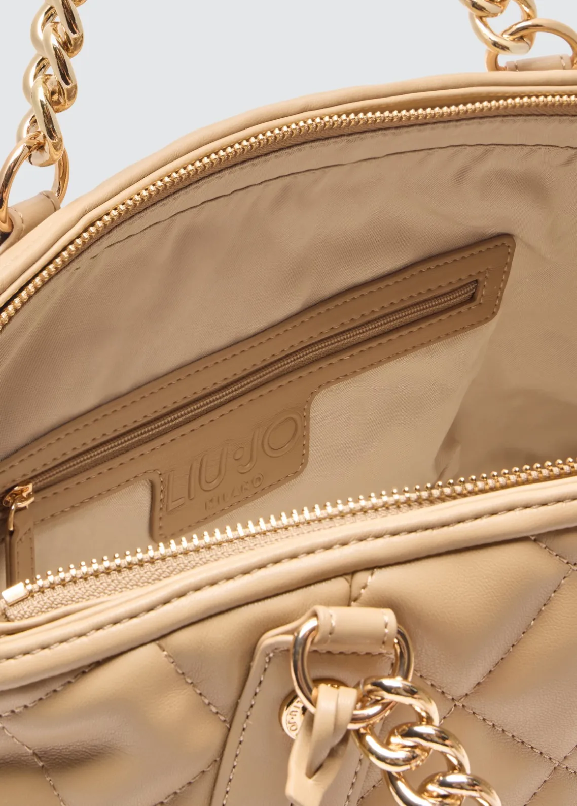 Liu Jo Bolso tote mediano guateado con charm-Mujer Tote Bags