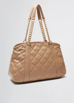 Liu Jo Bolso tote mediano guateado con charm-Mujer Tote Bags
