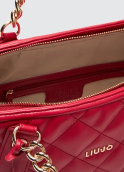 Liu Jo Bolso tote mediano guateado con charm-Mujer Tote Bags