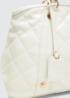 Liu Jo Bolso tote mediano guateado con charm-Mujer Tote Bags
