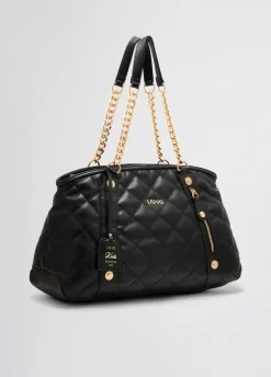 Liu Jo Bolso tote mediano guateado con charm-Mujer Tote Bags