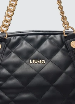 Liu Jo Bolso tote mediano guateado con charm-Mujer Tote Bags