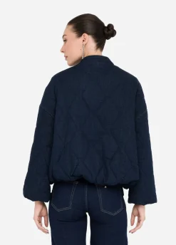 Liu Jo Bomber de denim acolchado-Mujer Abrigos Y Chalecos