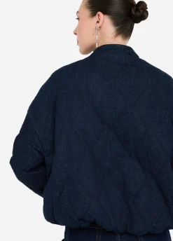 Liu Jo Bomber de denim acolchado-Mujer Abrigos Y Chalecos