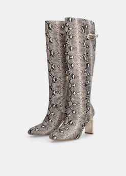 Liu Jo Botas altas con estampado de piel de serpiente-Mujer Botas Y Botines