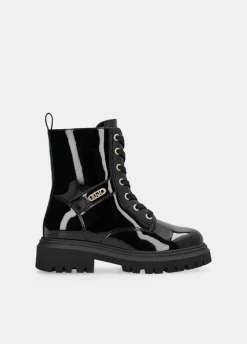 Liu Jo Botas militares de charol con brillos- Zapatos|Zapatos