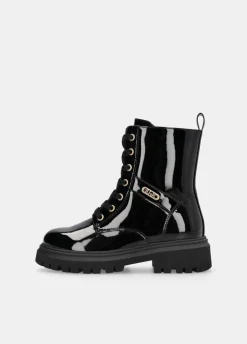 Liu Jo Botas militares de charol con brillos- Zapatos|Zapatos
