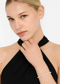 Liu Jo Brazalete de tenis con perlas-Mujer Joyas