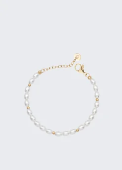 Liu Jo Brazalete de tenis con perlas-Mujer Joyas