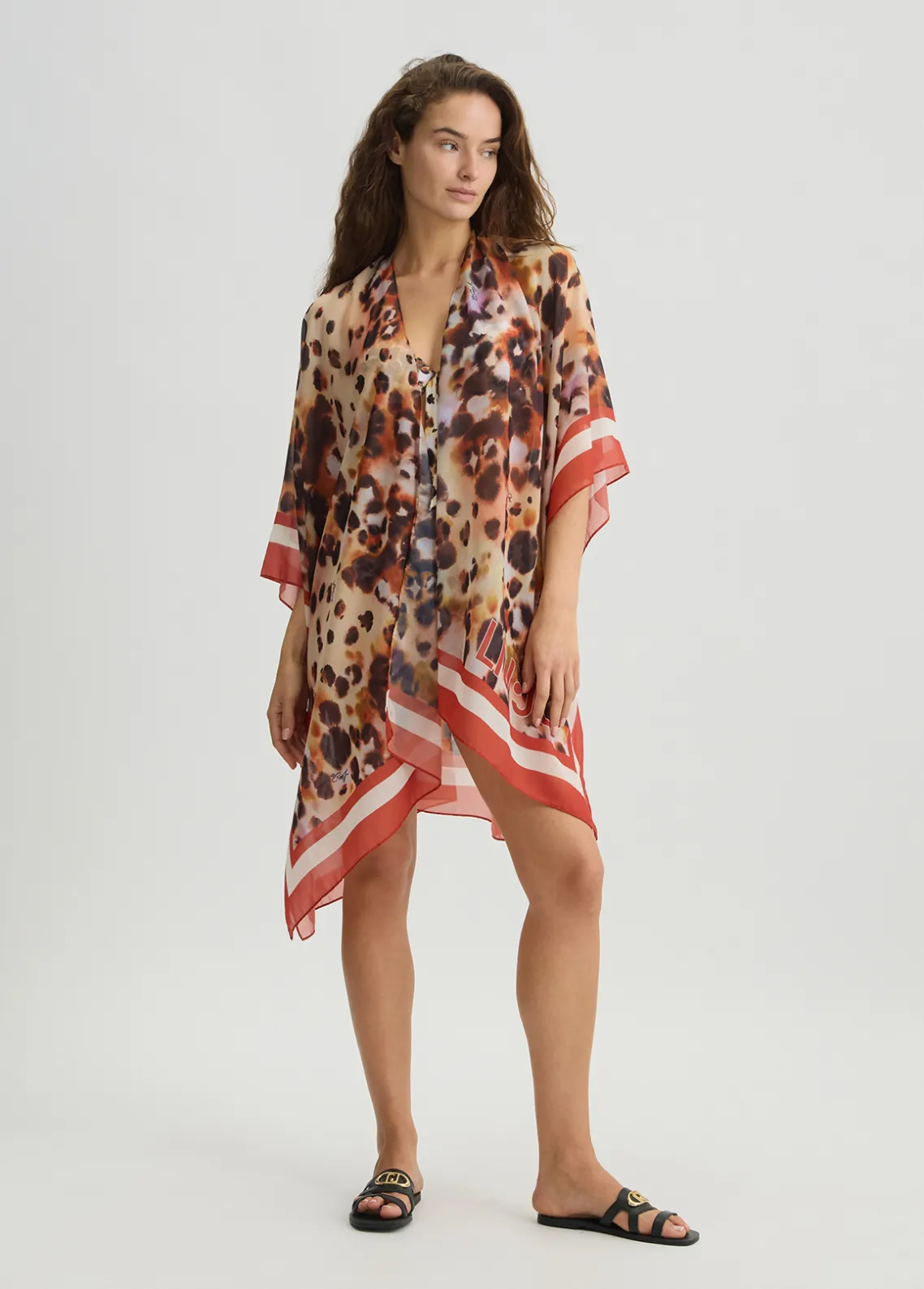 Liu Jo Caftán con estampado animal-Mujer Moda Baño