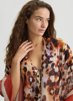 Liu Jo Caftán con estampado animal-Mujer Moda Baño