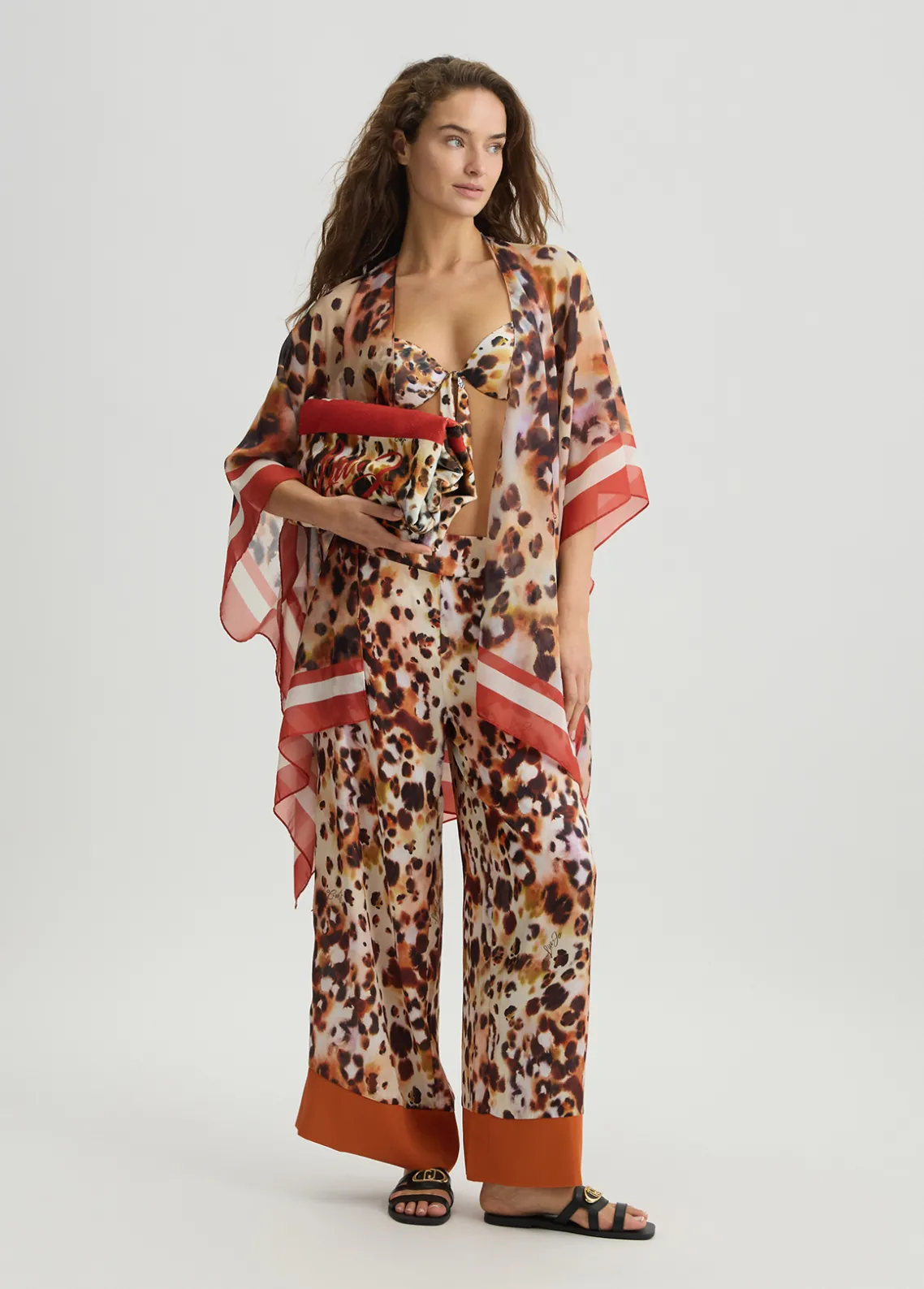 Liu Jo Caftán con estampado animal-Mujer Moda Baño