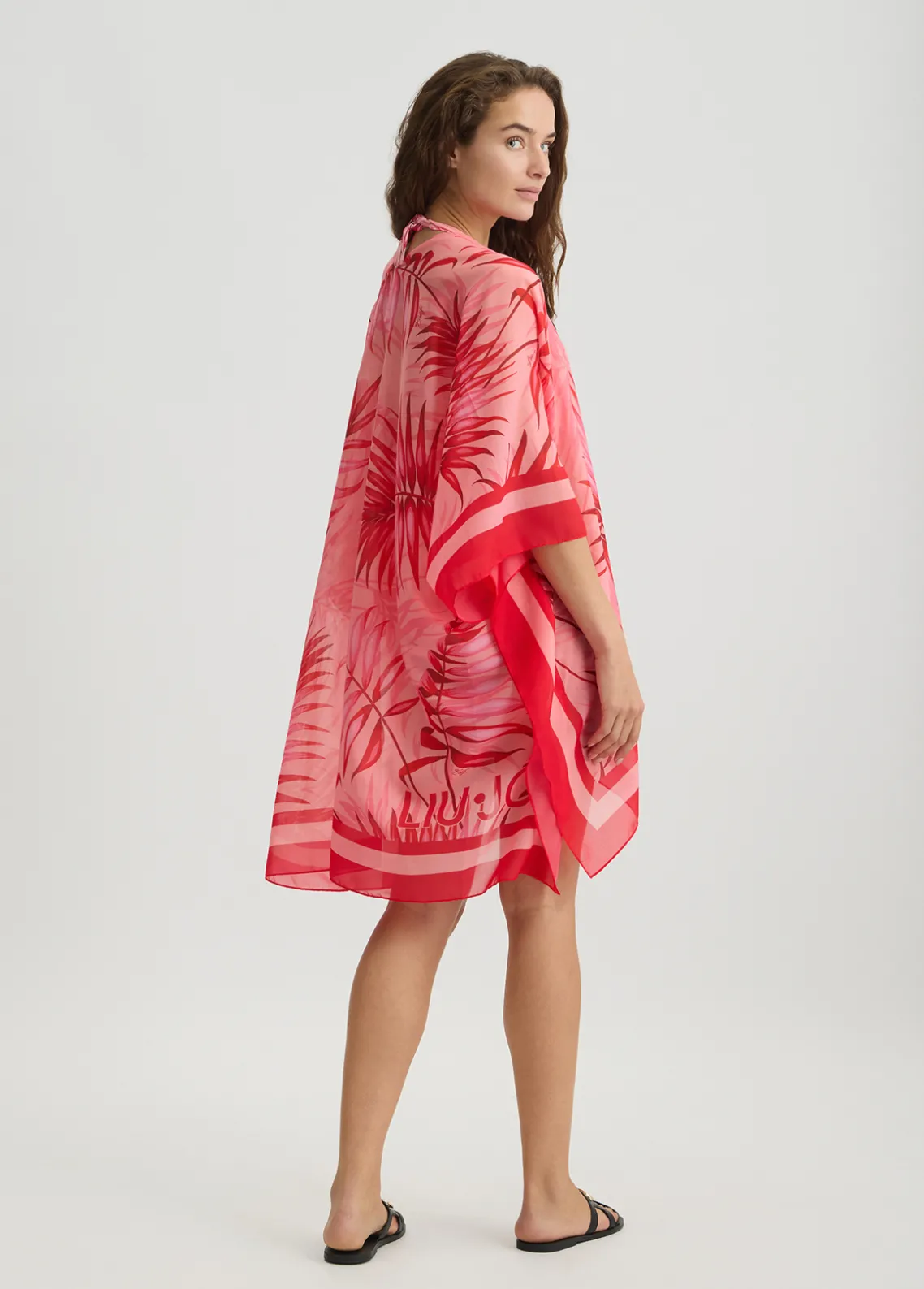 Liu Jo Caftán con estampado de palmeras-Mujer Moda Baño