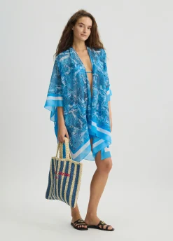 Liu Jo Caftán con estampado vaquero-Mujer Moda Baño