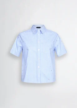 Liu Jo Camisa boxy a rayas-Mujer Camisas Y Blusas