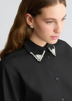 Liu Jo Camisa con bordado de joyas-Mujer Camisas Y Blusas
