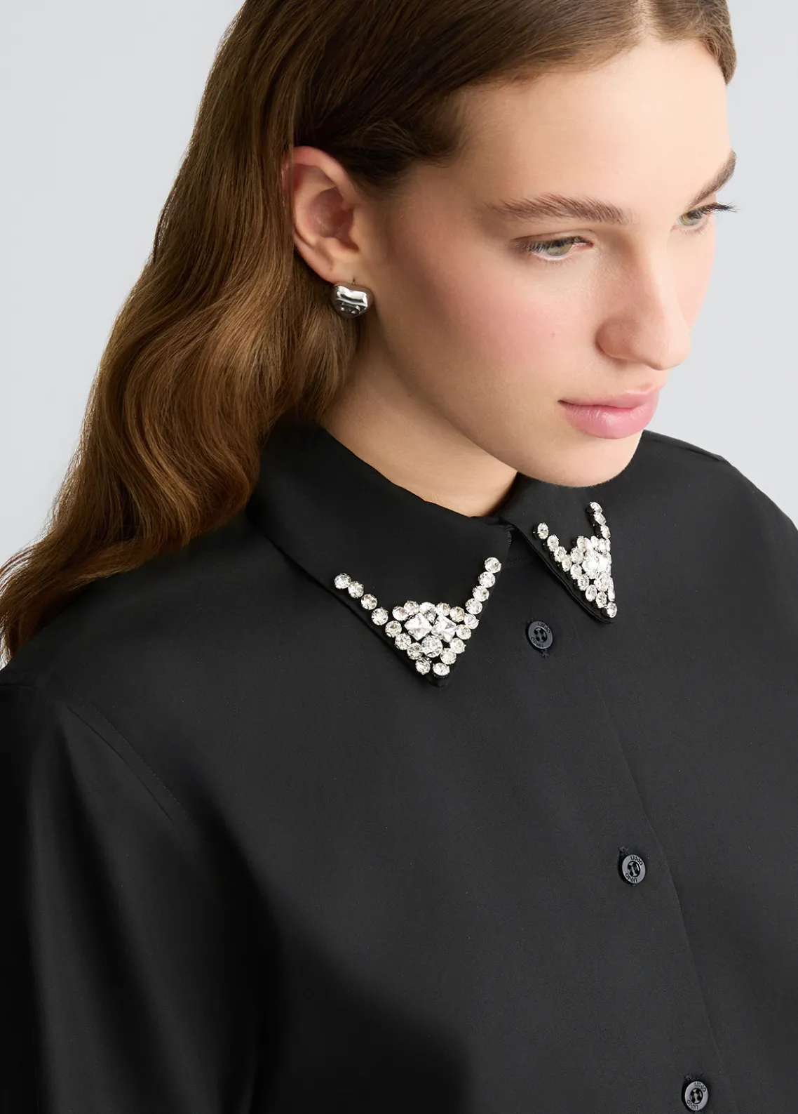 Liu Jo Camisa con bordado de joyas-Mujer Camisas Y Blusas