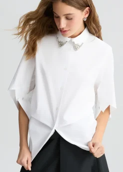 Liu Jo Camisa con bordado de joyas-Mujer Camisas Y Blusas