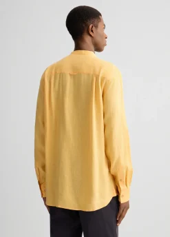 Liu Jo Camisa con cuello mao 100% lino-Hombre Camisas