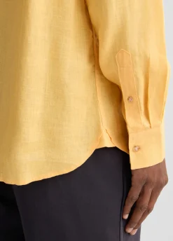 Liu Jo Camisa con cuello mao 100% lino-Hombre Camisas