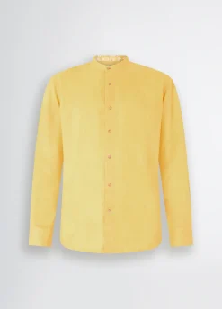 Liu Jo Camisa con cuello mao 100% lino-Hombre Camisas