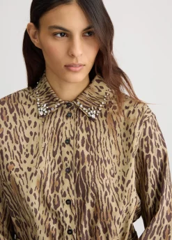 Liu Jo Camisa con estampado animal-Mujer Camisas Y Blusas