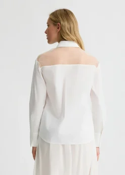Liu Jo Camisa con insertos de organza-Mujer Camisas Y Blusas