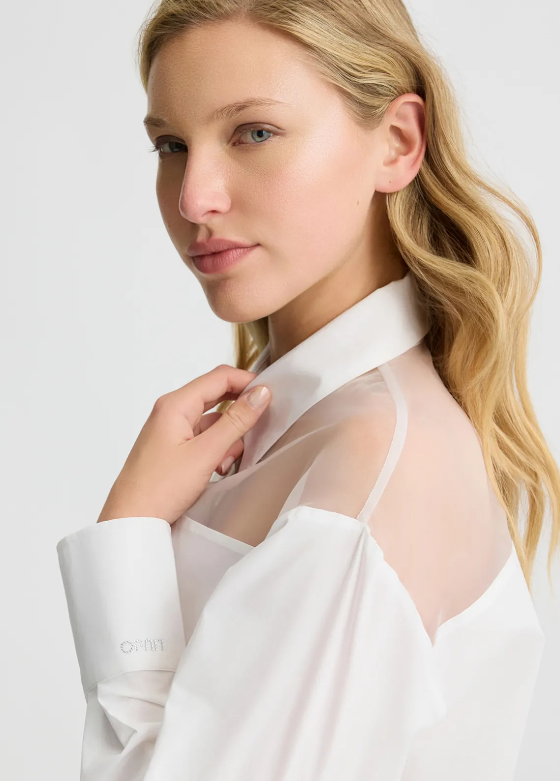 Liu Jo Camisa con insertos de organza-Mujer Camisas Y Blusas